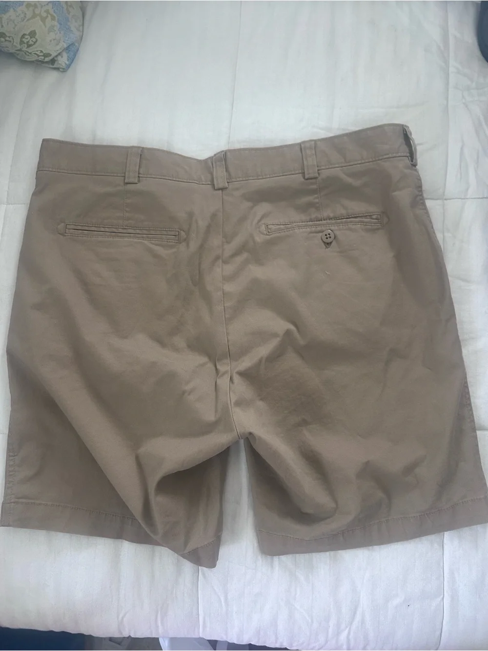 Excellent Condition Mens Flat Front Dressy Khaki Cremieux sz36